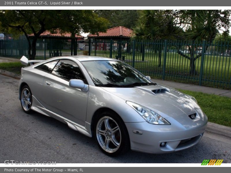 Liquid Silver / Black 2001 Toyota Celica GT-S
