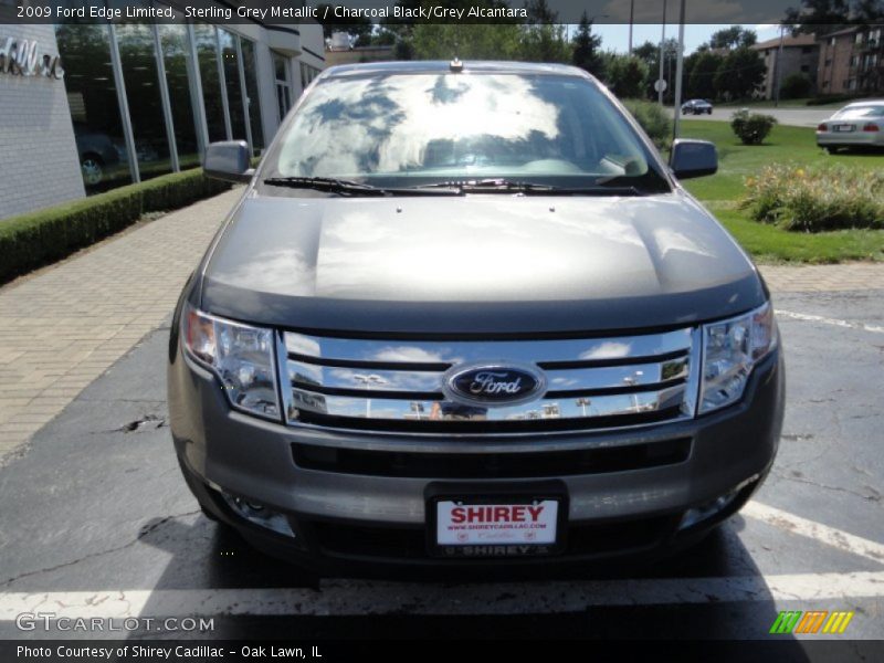 Sterling Grey Metallic / Charcoal Black/Grey Alcantara 2009 Ford Edge Limited