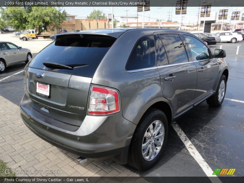 Sterling Grey Metallic / Charcoal Black/Grey Alcantara 2009 Ford Edge Limited