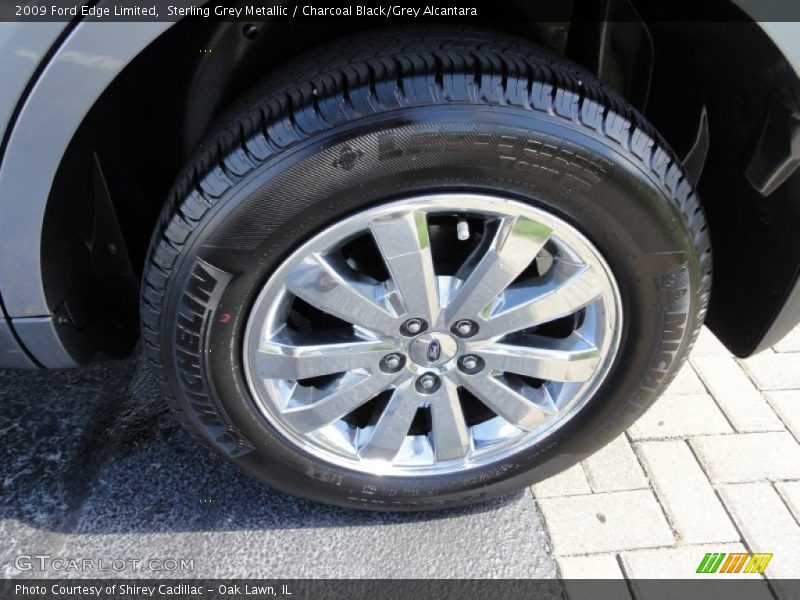 Sterling Grey Metallic / Charcoal Black/Grey Alcantara 2009 Ford Edge Limited