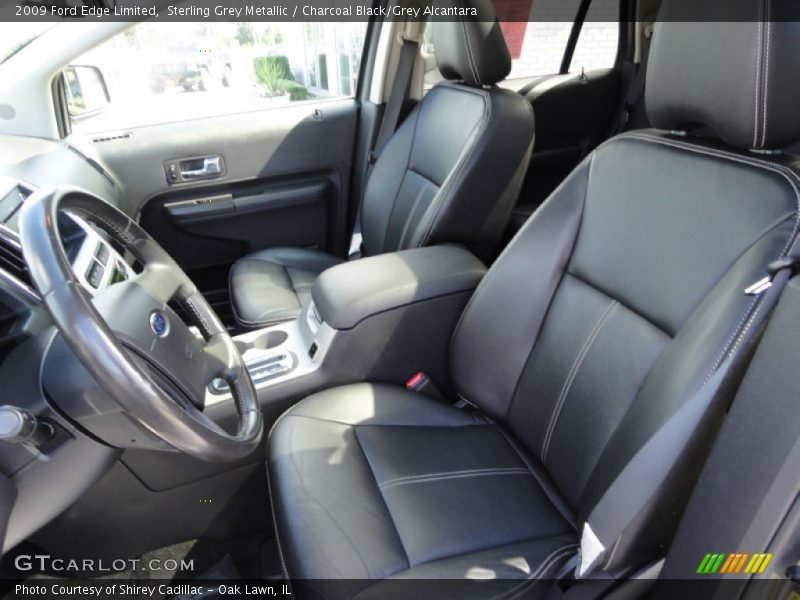 Sterling Grey Metallic / Charcoal Black/Grey Alcantara 2009 Ford Edge Limited