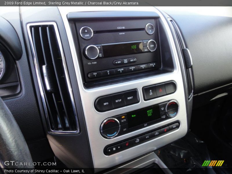 Sterling Grey Metallic / Charcoal Black/Grey Alcantara 2009 Ford Edge Limited