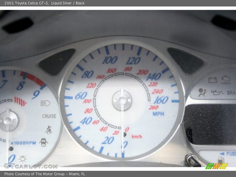 Liquid Silver / Black 2001 Toyota Celica GT-S