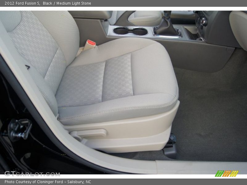 Black / Medium Light Stone 2012 Ford Fusion S