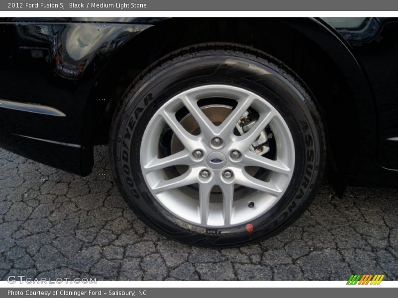 Black / Medium Light Stone 2012 Ford Fusion S