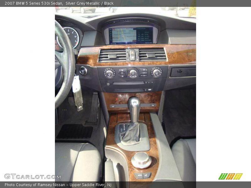 Silver Grey Metallic / Black 2007 BMW 5 Series 530i Sedan