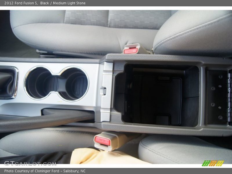 Black / Medium Light Stone 2012 Ford Fusion S
