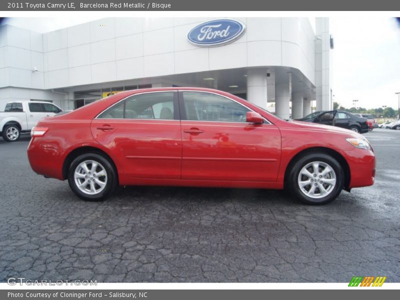 Barcelona Red Metallic / Bisque 2011 Toyota Camry LE