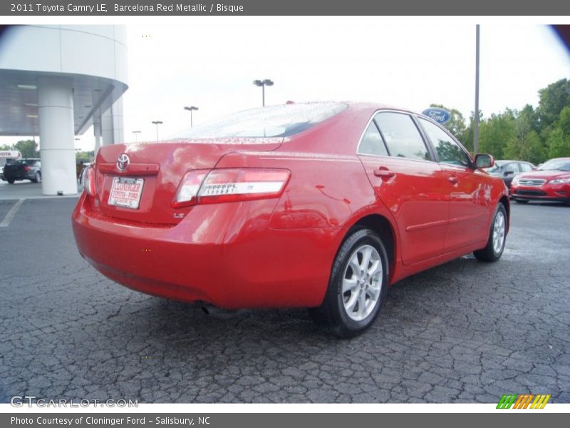 Barcelona Red Metallic / Bisque 2011 Toyota Camry LE