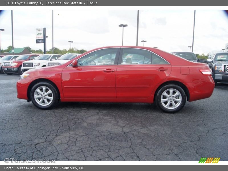 Barcelona Red Metallic / Bisque 2011 Toyota Camry LE