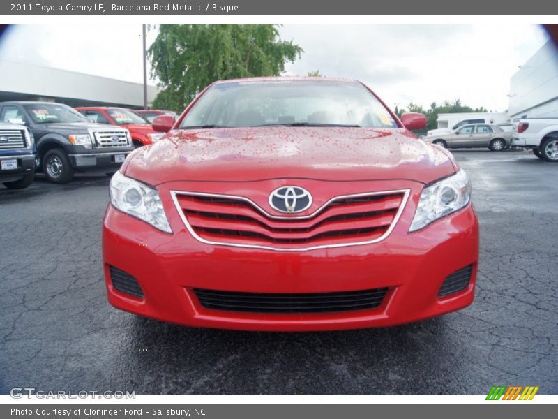 Barcelona Red Metallic / Bisque 2011 Toyota Camry LE