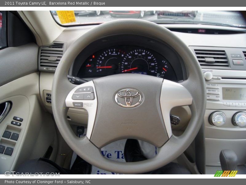 Barcelona Red Metallic / Bisque 2011 Toyota Camry LE