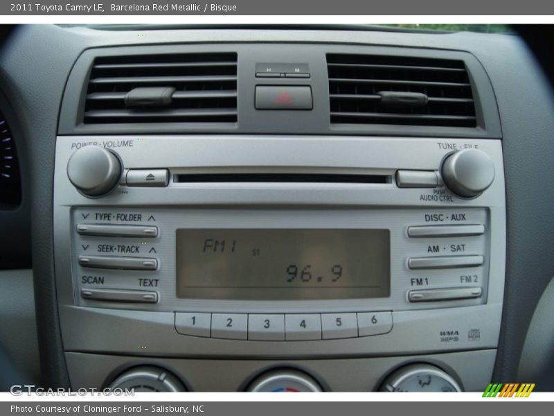 Barcelona Red Metallic / Bisque 2011 Toyota Camry LE