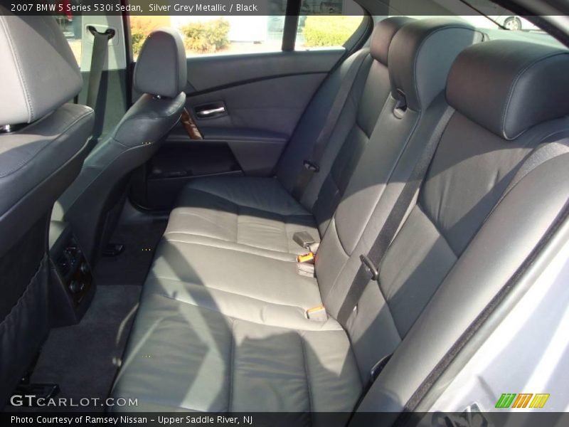 Silver Grey Metallic / Black 2007 BMW 5 Series 530i Sedan