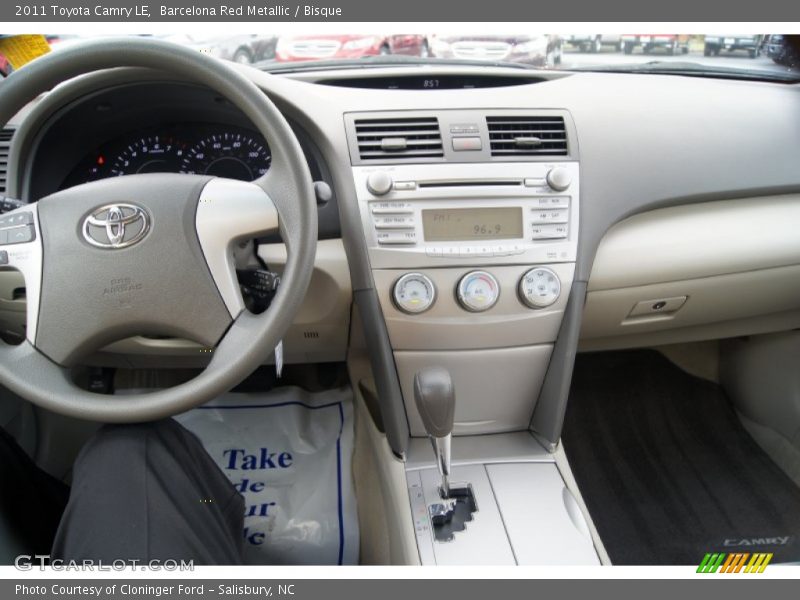 Barcelona Red Metallic / Bisque 2011 Toyota Camry LE