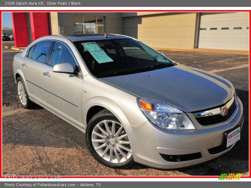 Silver Pearl / Black 2008 Saturn Aura XR