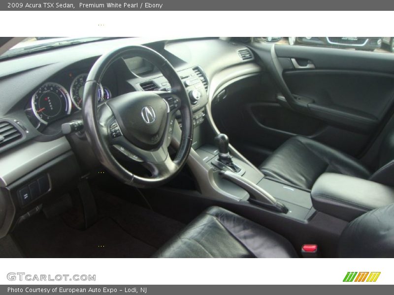 Premium White Pearl / Ebony 2009 Acura TSX Sedan