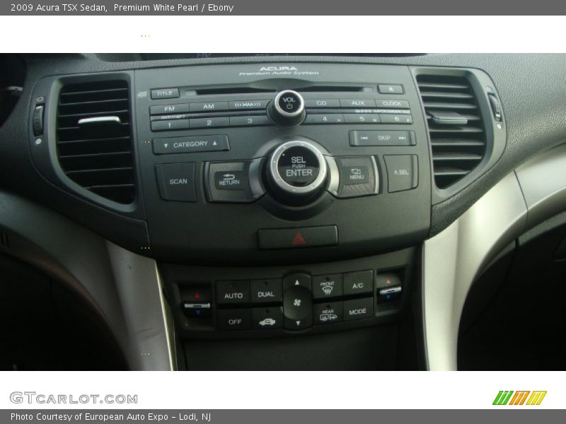 Premium White Pearl / Ebony 2009 Acura TSX Sedan