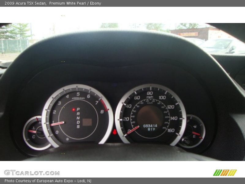 Premium White Pearl / Ebony 2009 Acura TSX Sedan