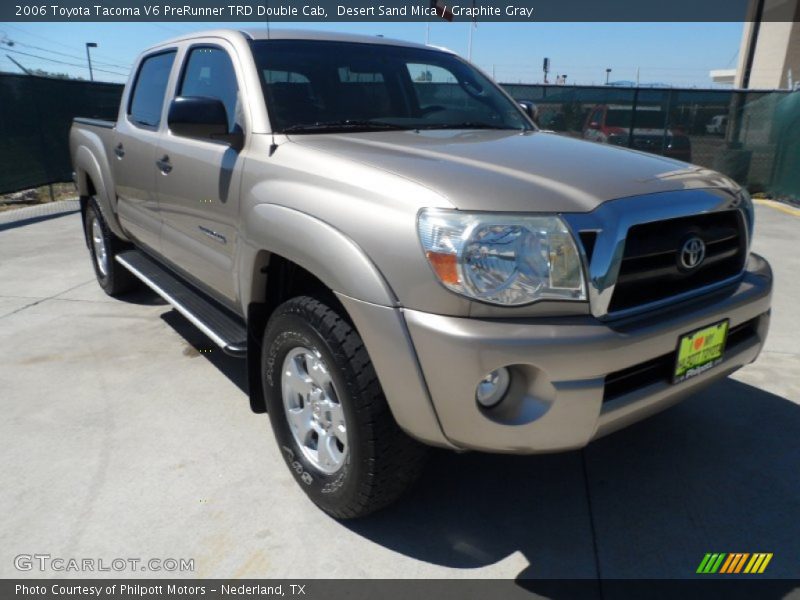 Desert Sand Mica / Graphite Gray 2006 Toyota Tacoma V6 PreRunner TRD Double Cab