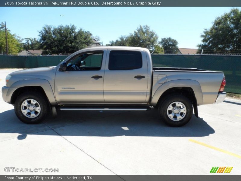 Desert Sand Mica / Graphite Gray 2006 Toyota Tacoma V6 PreRunner TRD Double Cab