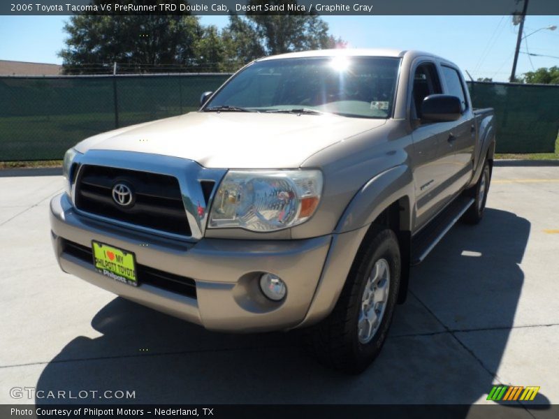 Desert Sand Mica / Graphite Gray 2006 Toyota Tacoma V6 PreRunner TRD Double Cab