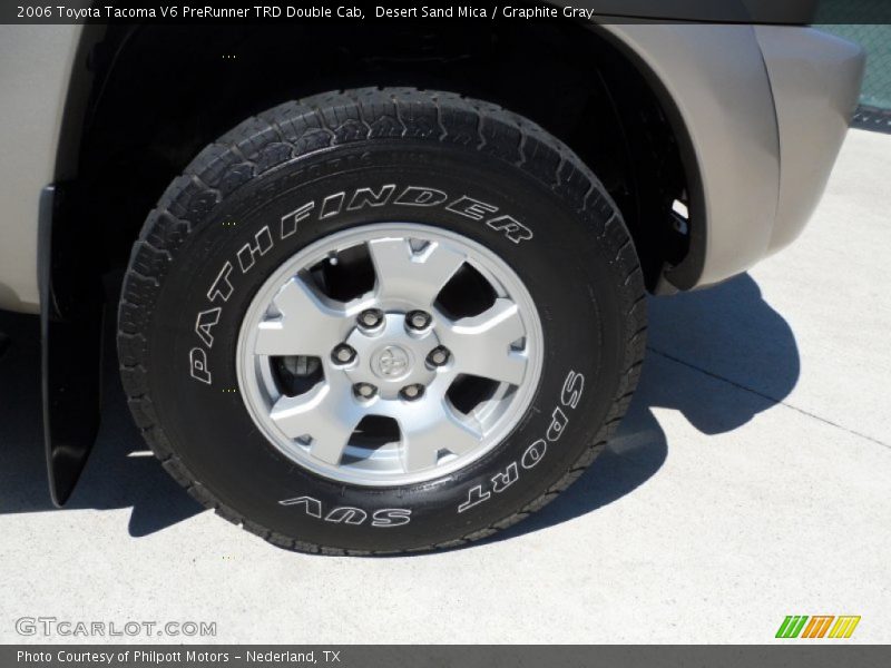 Desert Sand Mica / Graphite Gray 2006 Toyota Tacoma V6 PreRunner TRD Double Cab