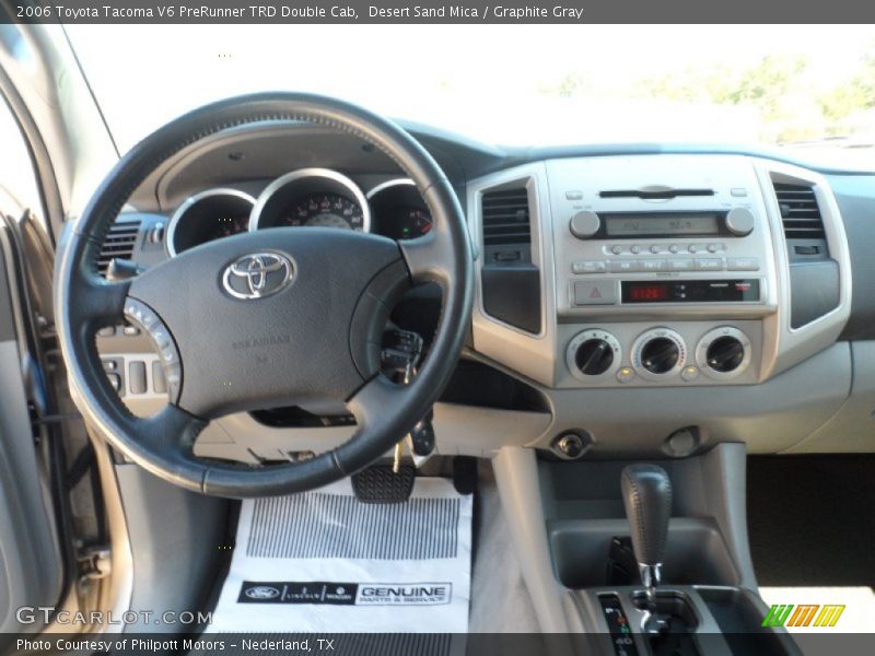 Desert Sand Mica / Graphite Gray 2006 Toyota Tacoma V6 PreRunner TRD Double Cab