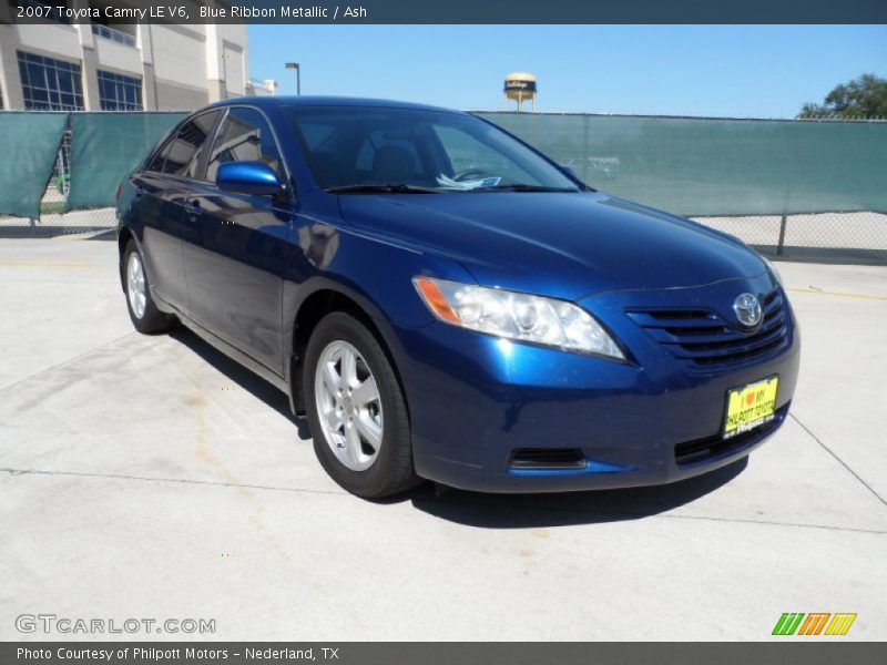 Blue Ribbon Metallic / Ash 2007 Toyota Camry LE V6