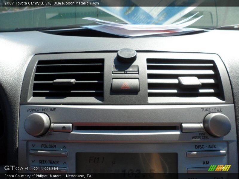 Blue Ribbon Metallic / Ash 2007 Toyota Camry LE V6