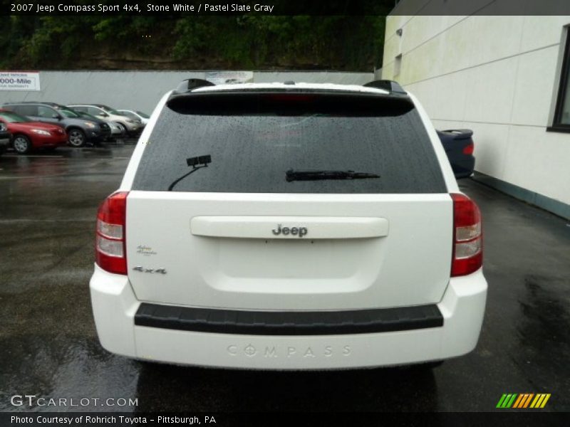 Stone White / Pastel Slate Gray 2007 Jeep Compass Sport 4x4
