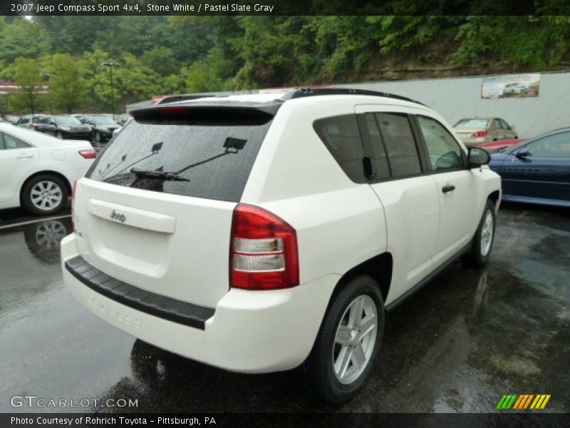 Stone White / Pastel Slate Gray 2007 Jeep Compass Sport 4x4