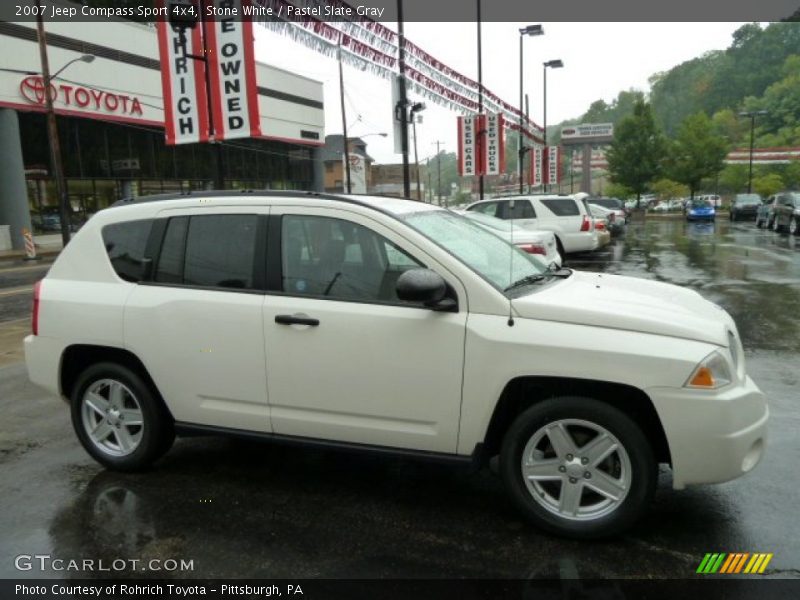 Stone White / Pastel Slate Gray 2007 Jeep Compass Sport 4x4