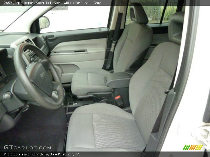 Stone White / Pastel Slate Gray 2007 Jeep Compass Sport 4x4