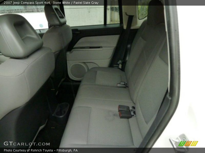 Stone White / Pastel Slate Gray 2007 Jeep Compass Sport 4x4