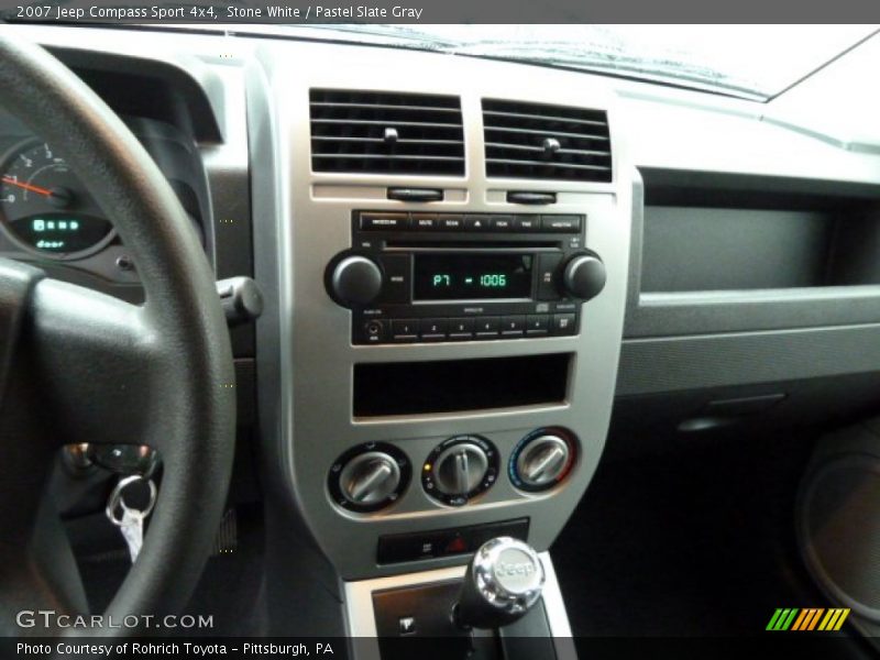 Stone White / Pastel Slate Gray 2007 Jeep Compass Sport 4x4