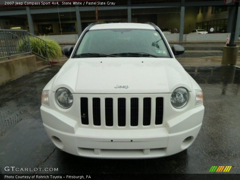 Stone White / Pastel Slate Gray 2007 Jeep Compass Sport 4x4