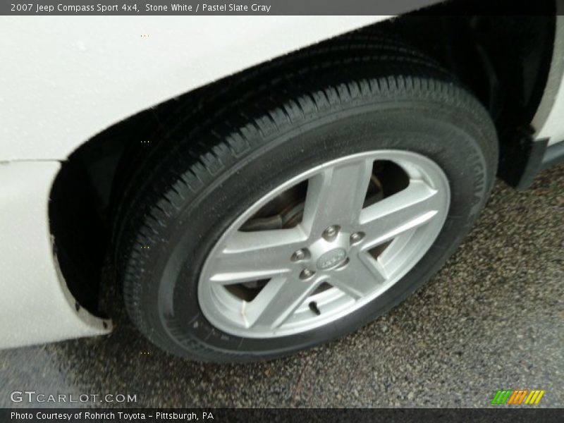 Stone White / Pastel Slate Gray 2007 Jeep Compass Sport 4x4