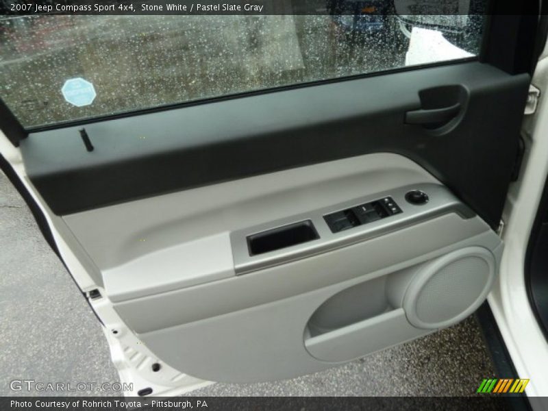 Stone White / Pastel Slate Gray 2007 Jeep Compass Sport 4x4