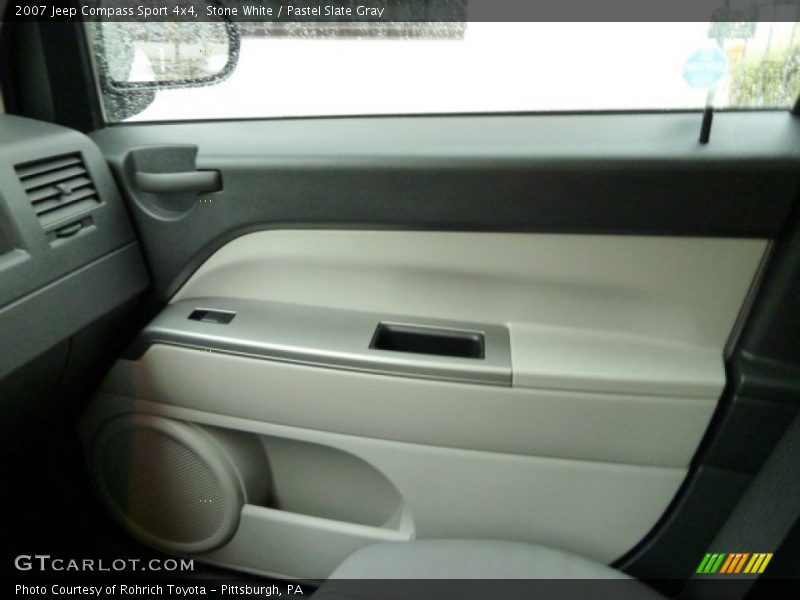 Stone White / Pastel Slate Gray 2007 Jeep Compass Sport 4x4
