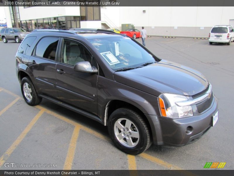 Granite Gray Metallic / Light Gray 2008 Chevrolet Equinox LT AWD