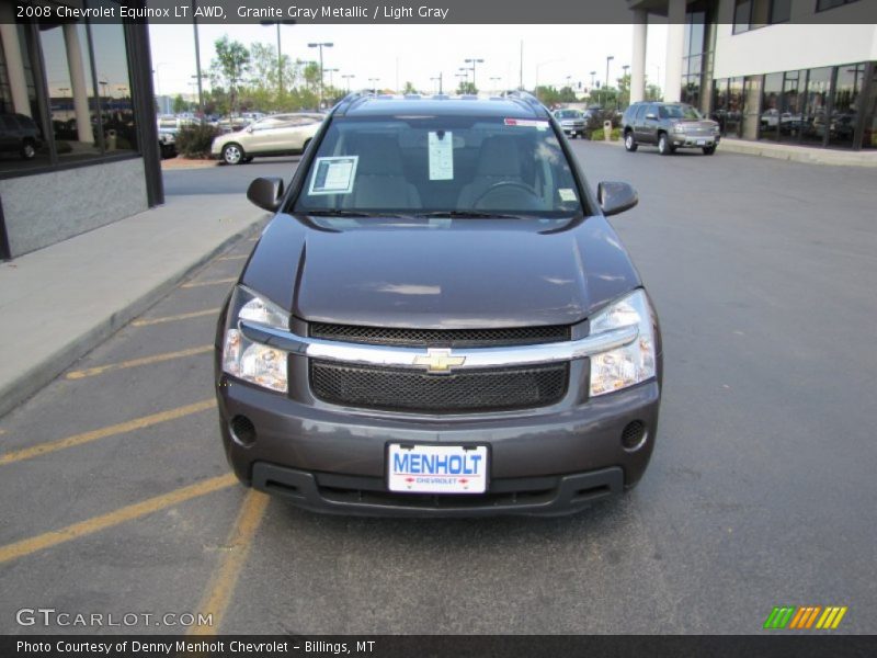 Granite Gray Metallic / Light Gray 2008 Chevrolet Equinox LT AWD