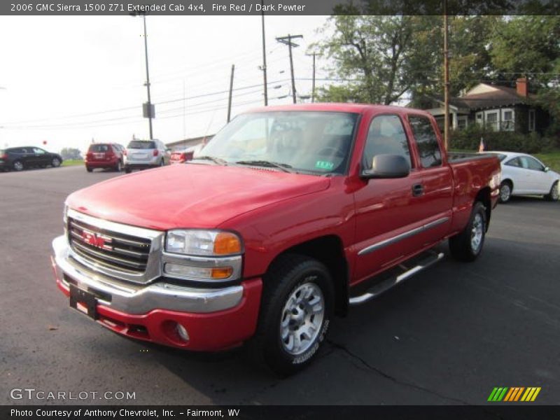 Fire Red / Dark Pewter 2006 GMC Sierra 1500 Z71 Extended Cab 4x4