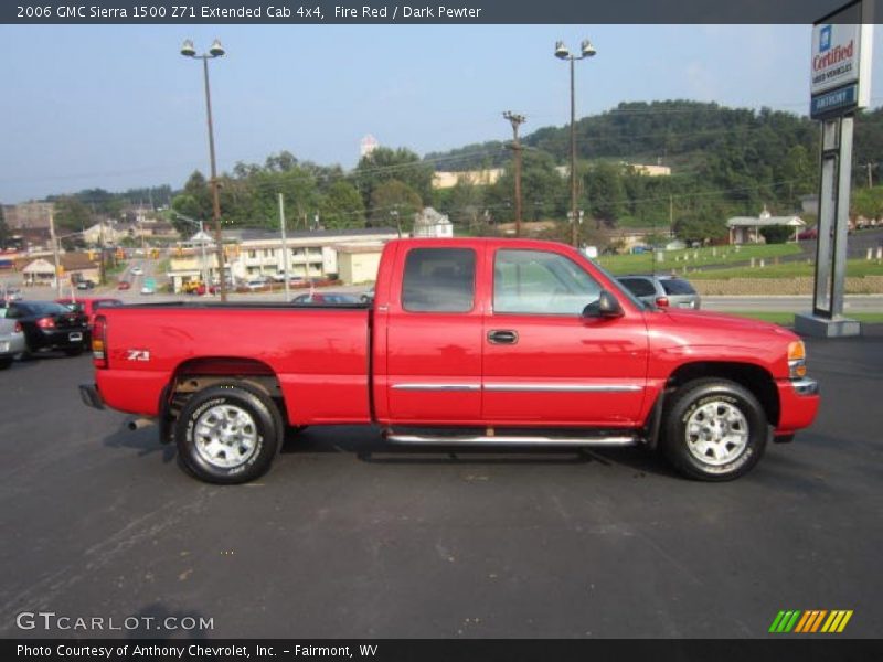 Fire Red / Dark Pewter 2006 GMC Sierra 1500 Z71 Extended Cab 4x4