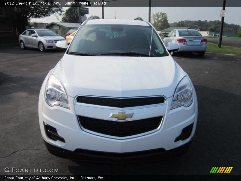 Summit White / Jet Black 2012 Chevrolet Equinox LT AWD