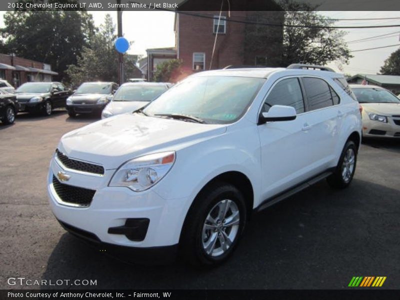 Summit White / Jet Black 2012 Chevrolet Equinox LT AWD