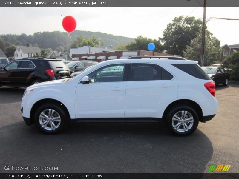 Summit White / Jet Black 2012 Chevrolet Equinox LT AWD