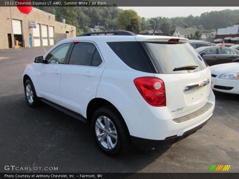 Summit White / Jet Black 2012 Chevrolet Equinox LT AWD