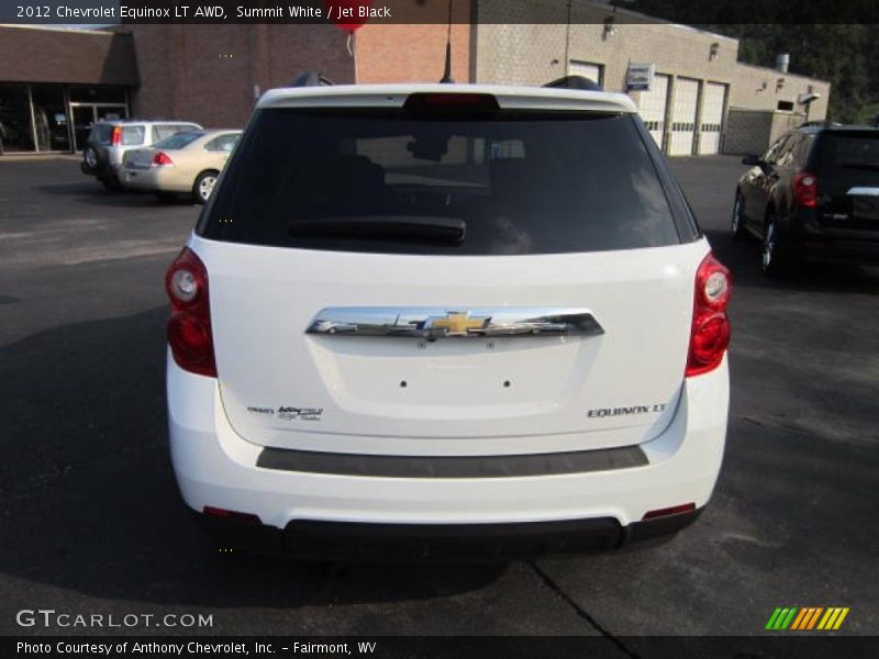 Summit White / Jet Black 2012 Chevrolet Equinox LT AWD