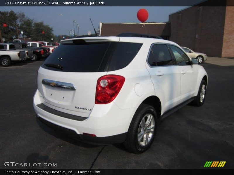 Summit White / Jet Black 2012 Chevrolet Equinox LT AWD